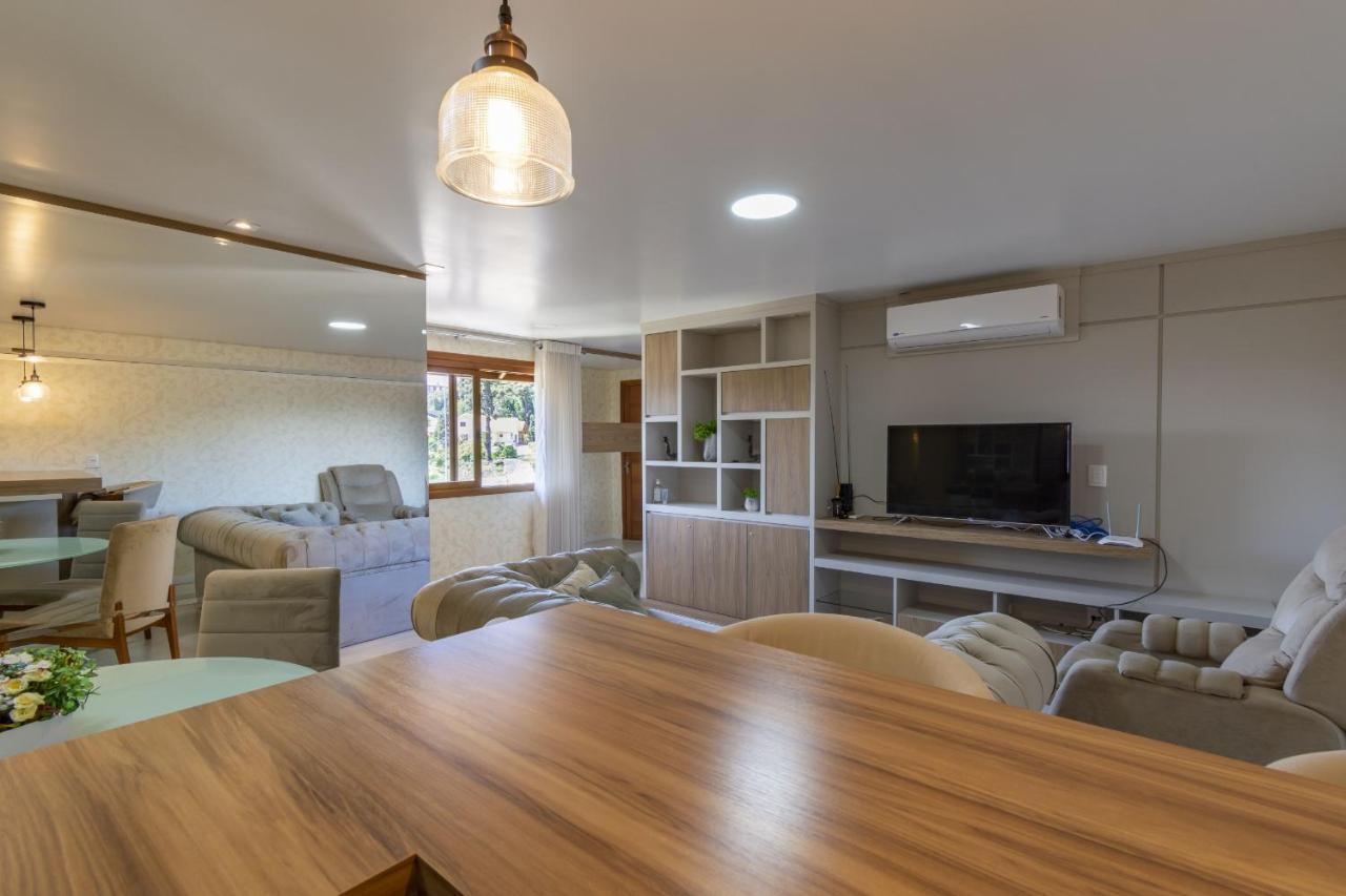 Rosa Edificio Solar Da Encosta Apartment Gramado Ngoại thất bức ảnh