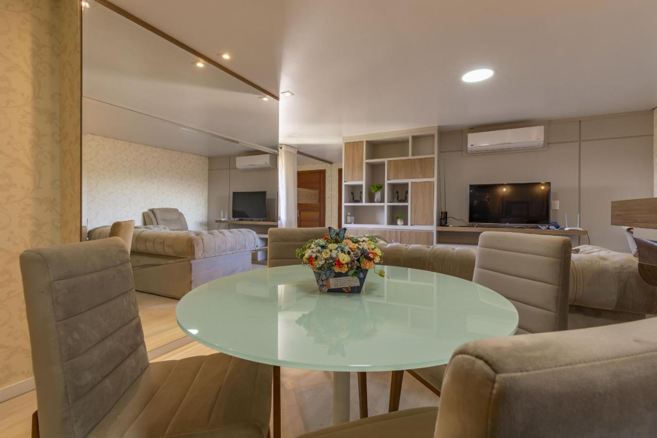 Rosa Edificio Solar Da Encosta Apartment Gramado Ngoại thất bức ảnh