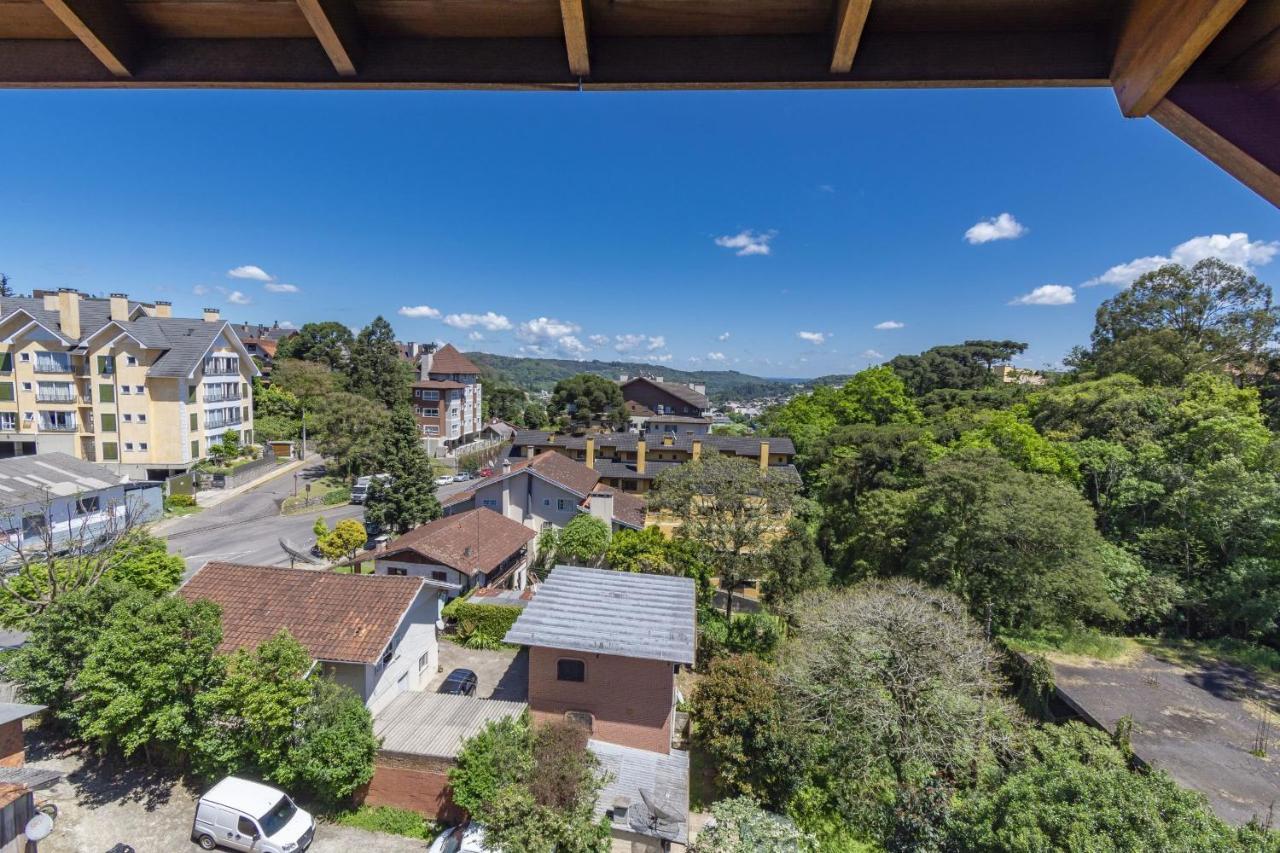 Rosa Edificio Solar Da Encosta Apartment Gramado Ngoại thất bức ảnh